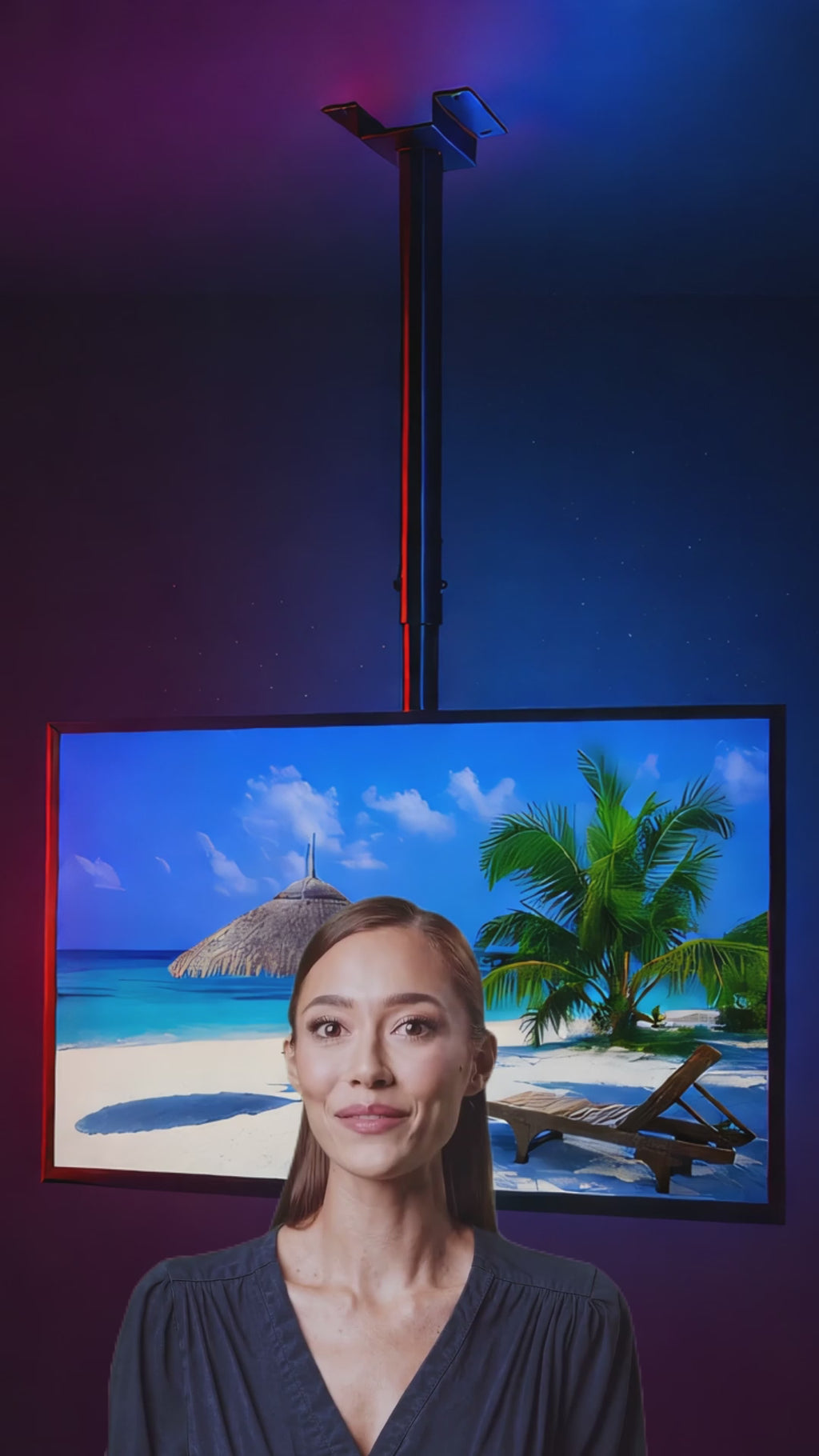 SOPORTE TECHO AJUSTABLE TV 32-70