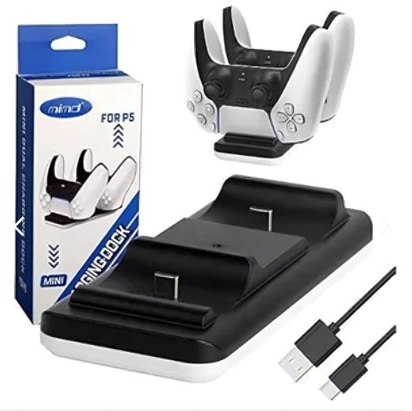 Cargador de control PS5 dos estaciones